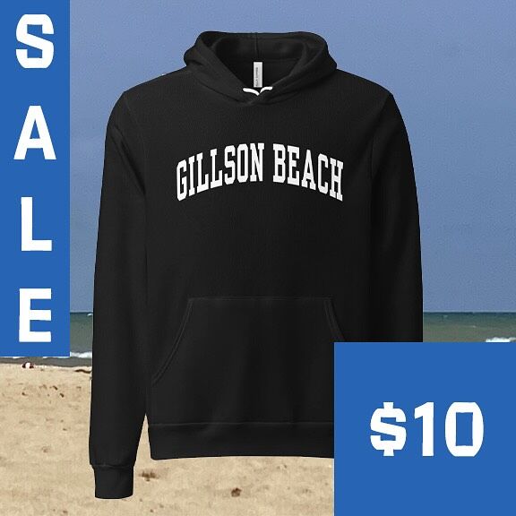 🔥 Wilmette-only sale!All discontinued Gillson Beach hoodies + crewnecks: $10Tees + tanks: just $5Limited stock. Free shipping. Final sale.Locals only — once they’re gone, they’re gone.#GillsonBeach #Wilmette #FinalSale #LocalOnly #LakeLife #BeachStyle